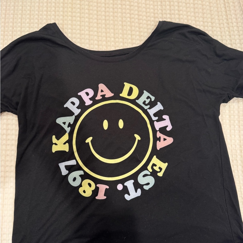 Kappa Delta Pastel Smiley Graphic Tee